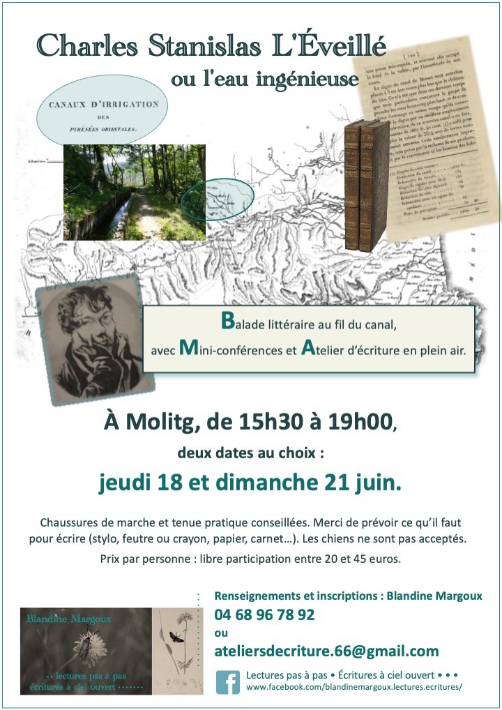 Charles Stanislas L'Éveillé ou L'eau ingénieuse • Balade &amp; Atelier d'écriture